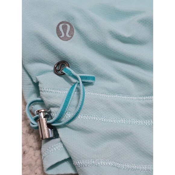 Lululemon Run Ta Ta Topper Drawstring Tank Size 6 Light Soft Blue Women's - Picture 2 of 10
